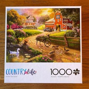 Buffalo Games 1,000 piece puzzle Country Life After the Rain